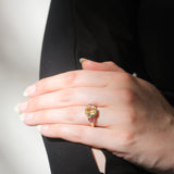 Be X Lauren K Yellow Sapphire and Pink Trillion Ring