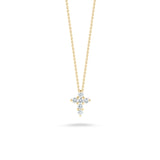 Roberto Coin Large Diamond Baby Cross Necklace