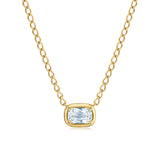 Kwiat bezel set Ashoka diamond pendant necklace