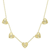 Shy Creation Diamond Bezel Heart Necklace