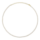 Shy Creation Cultured Pearl Tennis Necklace