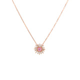 Suzanne Kalan Pink Sapphire and Diamond Necklace