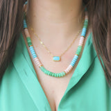 Lauren K Turquoise Cushion Necklace