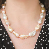 Baroque Pearl Necklace with Gold Clasp