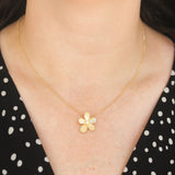 Roberto Coin Diamond Flower Necklace