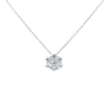 American Jewelry Design Diamond Cluster Necklace