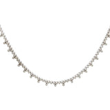 John Apel Bezel Set Diamond Tennis Necklace