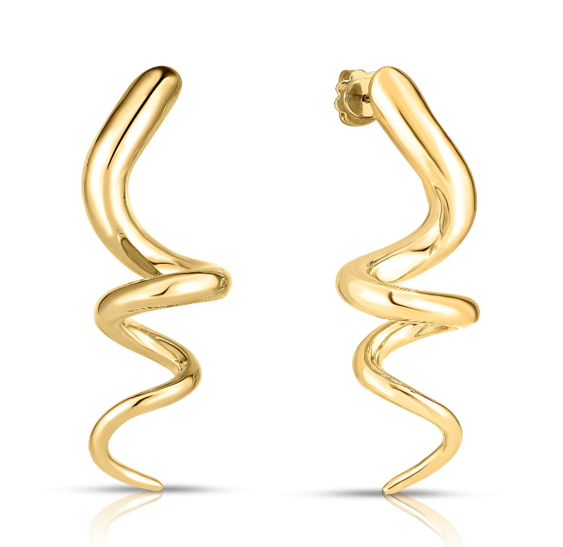 Roberto Coin Large Spiral Earrings - Be On Park