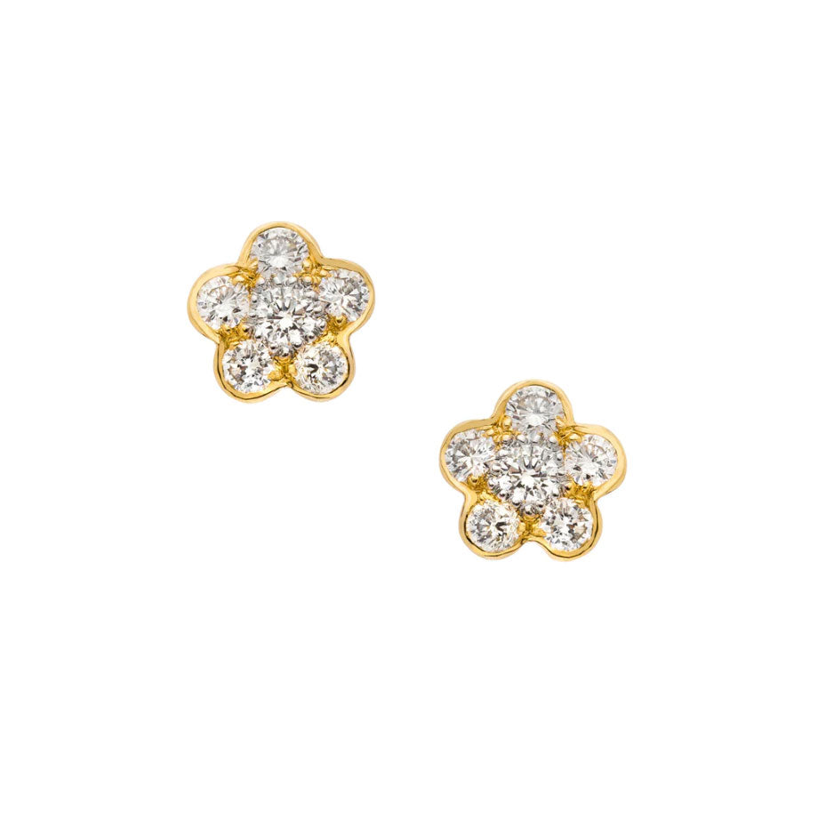 Sethi Couture Tuilerie White Diamond Stud Earrings - Be On Park