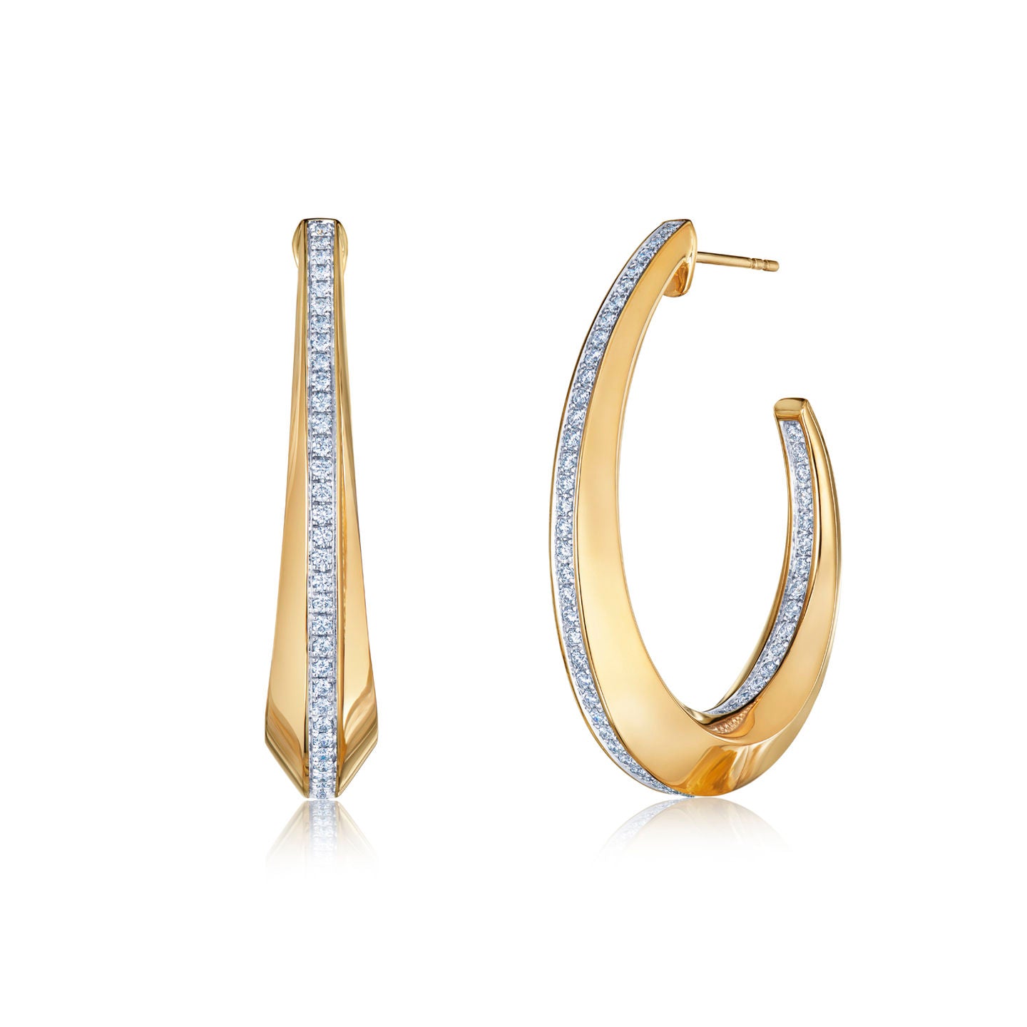 Kwiat Orbit Hoop Earrings with Diamond - Be On Park