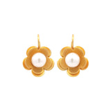 Stephanie Albertson Double Layer Earrings with Pearl - Be On Park