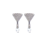 Alex Sepkus Platinum Earrings with Diamond Broilette