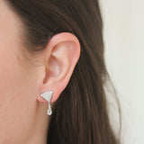 Alex Sepkus Platinum Earrings with Diamond Broilette