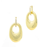 Jenna Blake Gold Interchangeable Stone Hoops