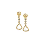 Sethi Couture White Rose Cut Diamond Drop Earrings