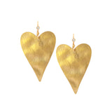 Marika Desert Gold Heart Earrings with Diamond