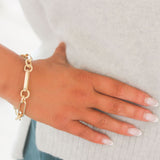 Roberto Coin Oval and Polished/Fluted Round Linked Bracelet - Be On Park