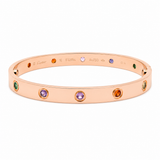 Vintage Cartier Love Bracelet with Colored Stones