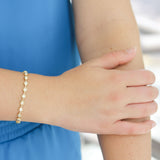 John Apel Asher and Round Cut Diamond Bracelet with Sapphire