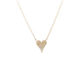 Shy Creation Diamond Pave Heart Necklace