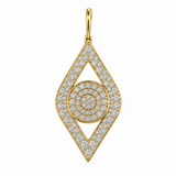 Sydney Evan Large Pavé Protective Eye Charm