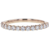 rose gold diamond band