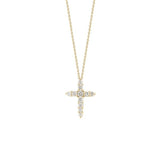 Roberto Coin Diamond Cross Pendent w/ Chain