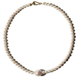 Mizuki 15.25" Fresh Water Pearl Knotted Necklace