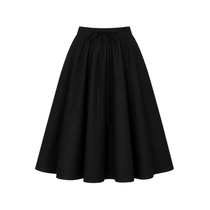 Secular Angie Cotton Poplin Skirt in Black - Be On Park