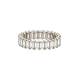Daniella Design Platinum Emerald Cut Diamond Eternity Band