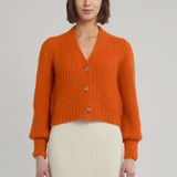 Eleven Six Sara Cardi Sweater in Tangerine