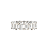 Daniella Design Platinum Emerald Cut Diamond Eternity Band