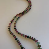 18ky "Beyond" 1 strand multi TOU 185.46ctw necklace, 26