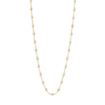 Classic Gigi Clozeau Necklace in Yellow Gold, 16.5", White - Be On Park
