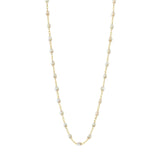 Classic Gigi Clozeau Necklace in Yellow Gold, 16.5", White - Be On Park
