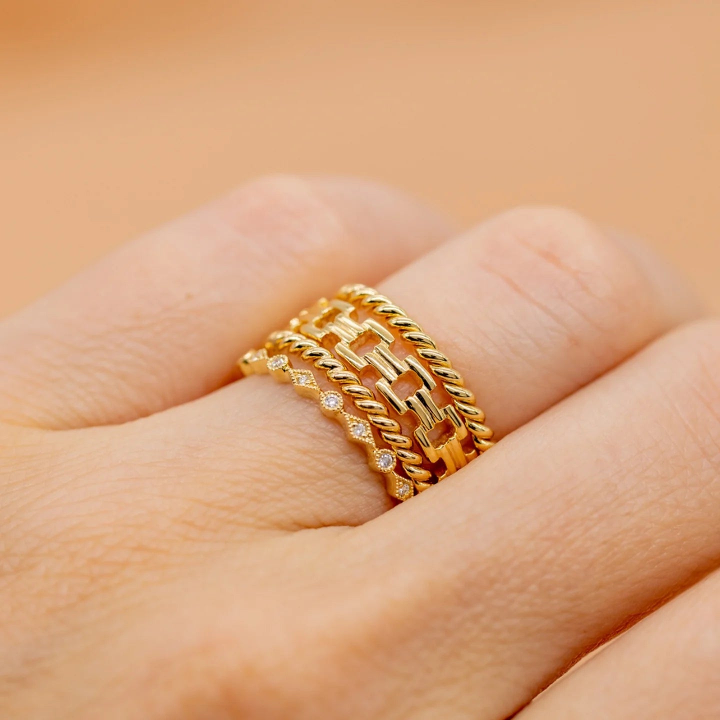Sethi Couture Isabella White Diamond Band - Be On Park