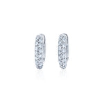 Kwiat Moonlight Petit Hoop Earrings with Pave Diamonds - Be On Park