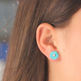 Paul Morelli Turquoise Posy Stud Earrings