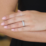 Daniella Design Platinum Radiant Cut Diamond Ring