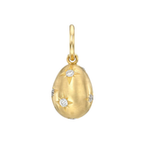 Single Stone Petra Scattered Diamond Pendant