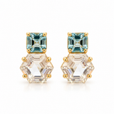 Lauren K Aquamarine & Moonstone Drop Earrings