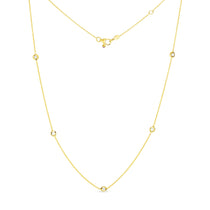 Roberto Coin Yellow Gold 5 Station Diamond Necklace - Be On Park