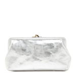 Il Bisonte Manuela Clutch Bag in Metallic Leather Color Metallic Silver - Be On Park