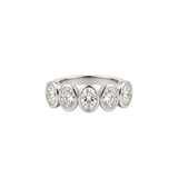 Oval Diamond Bezel Band