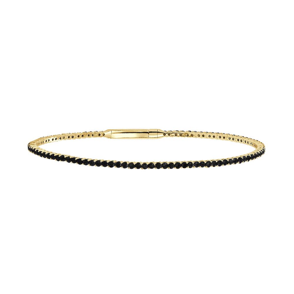 Be On Park Black Diamond Flex Bangle - Be On Park
