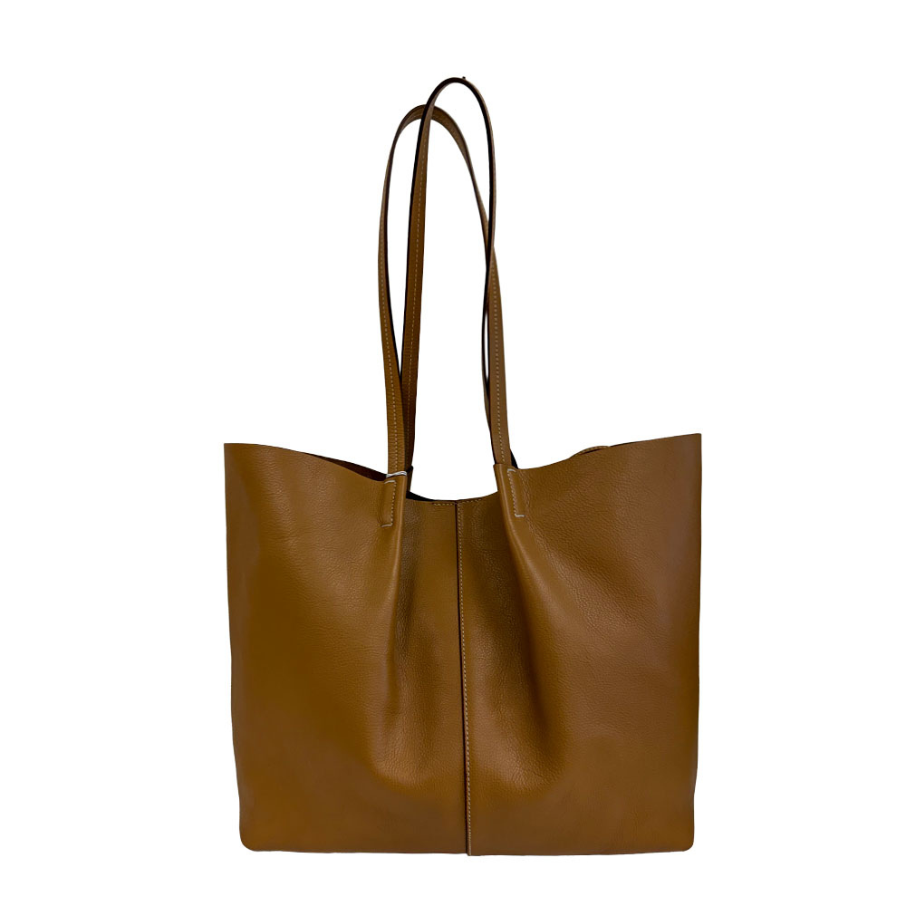 Il Bisonte Nina Tote Bag in Leather Color Gianduia - Be On Park
