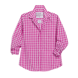 Frank & Eileen Barry Tailored Button Up Shirt in Pink Check - Be On Park