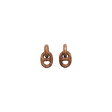 Monies Zema Zebrano & Silverplated Brass Earrings - Be On Park