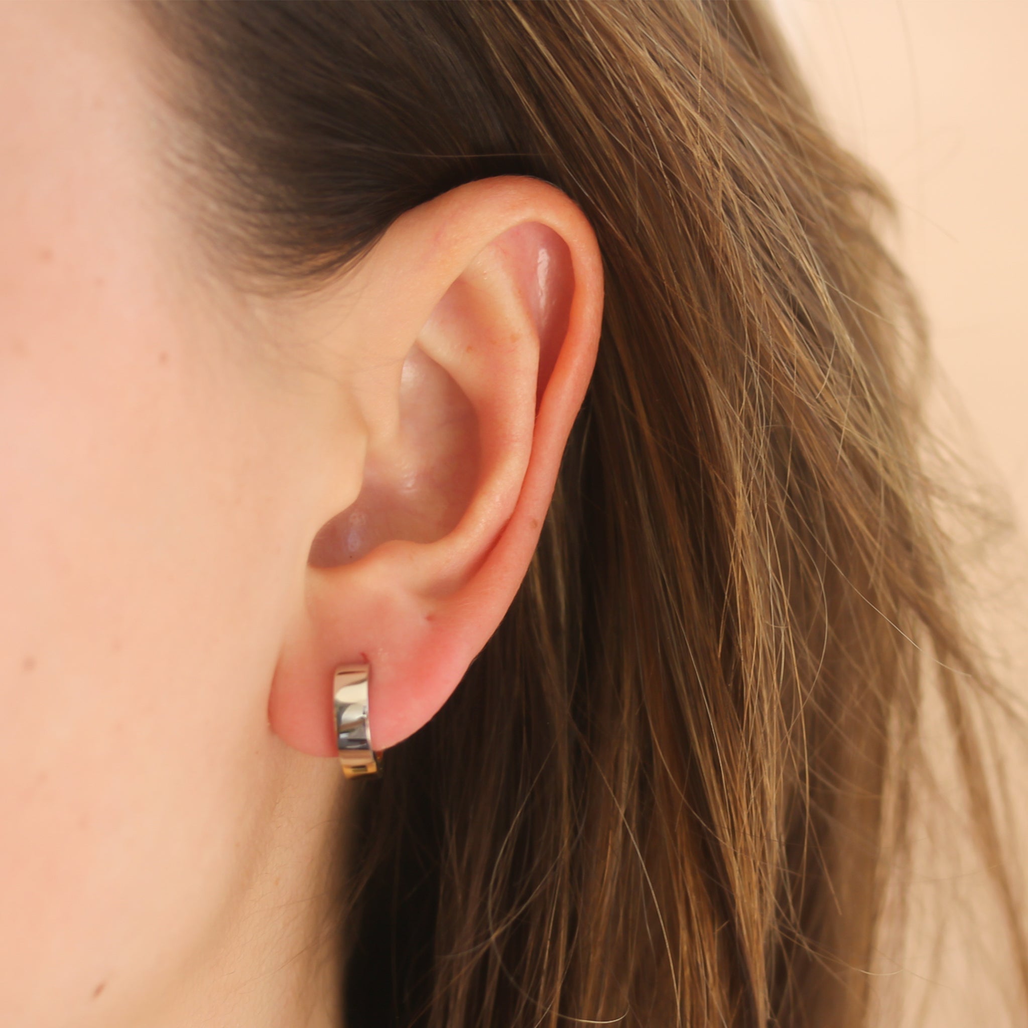 Roberto Coin Yellow and White Gold Classic Oro Earrings - Be On Park