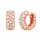 Paul Morelli Small Confetti Diamond Hoop Earrings in 18K Rose Gold